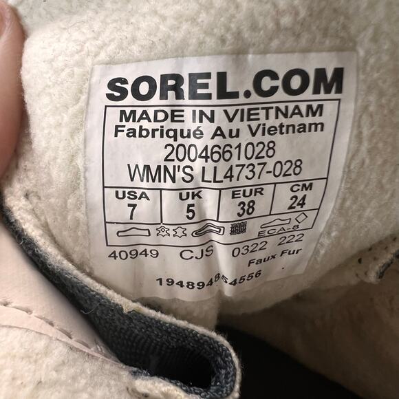 Sorel Explorer Next Joan Waterproof Casual Boots Grill/Fawn/White Women 7 NWOB - Picture 8 of 10